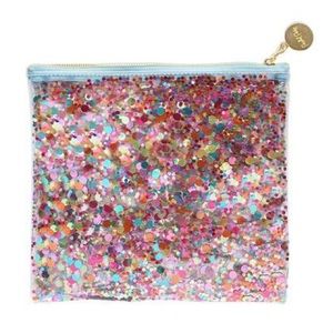 NWT Confetti Glitter Everything Pouch Travel Bag